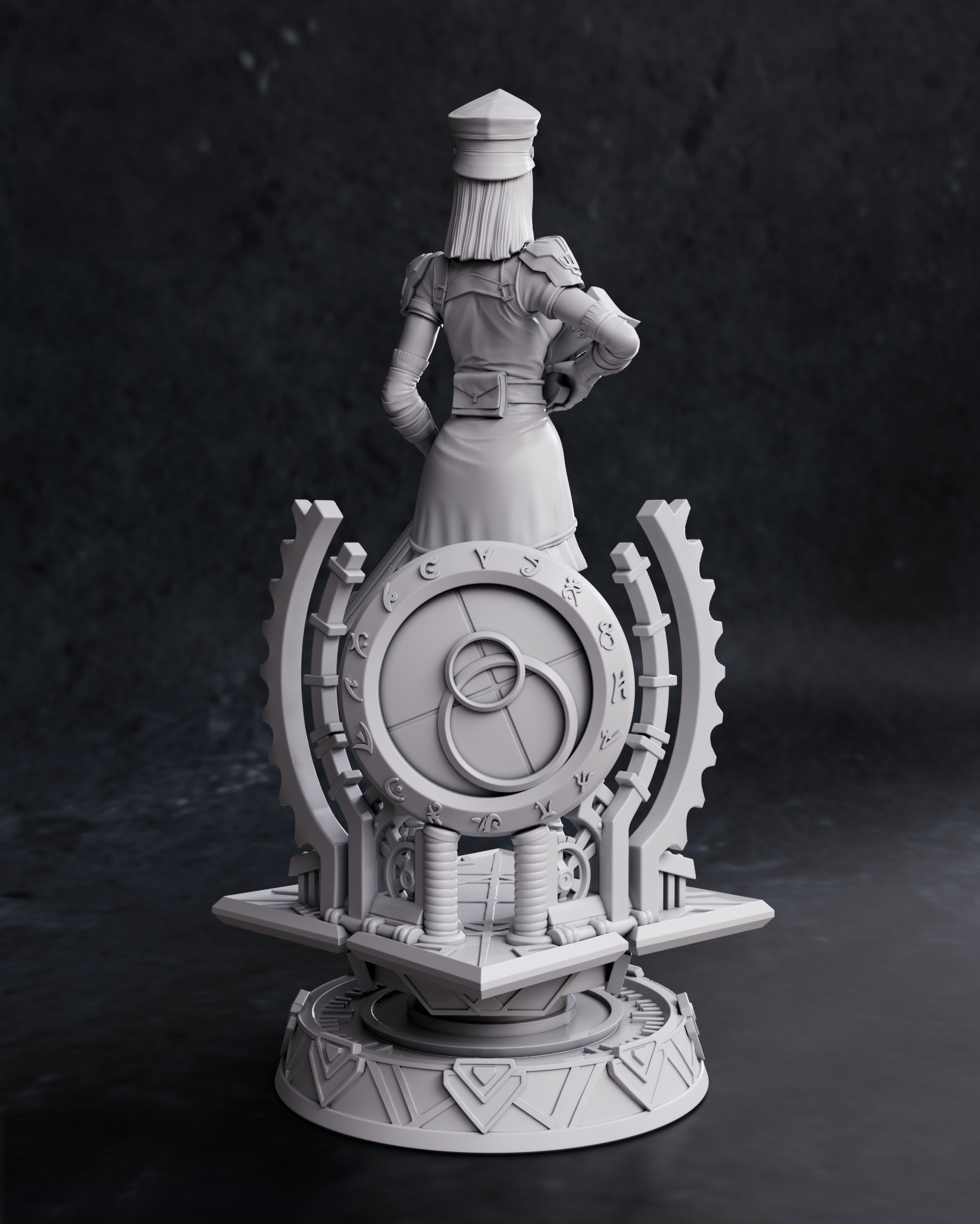 Figurine à peindre Caitlyn Arcane Netflix League Of Legend manga anime