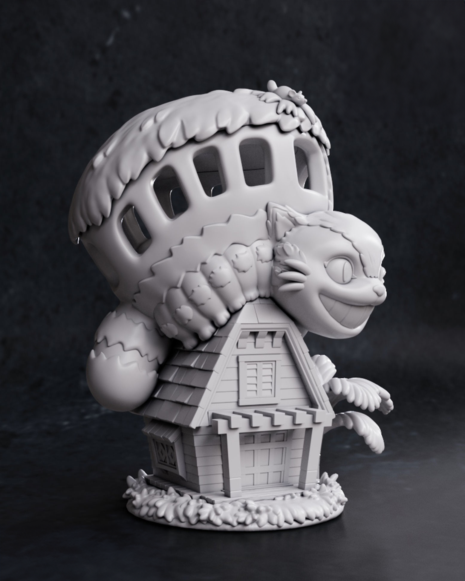 figurine à peindre chat bus mon voisin Totoro Manga anime studio Ghibli