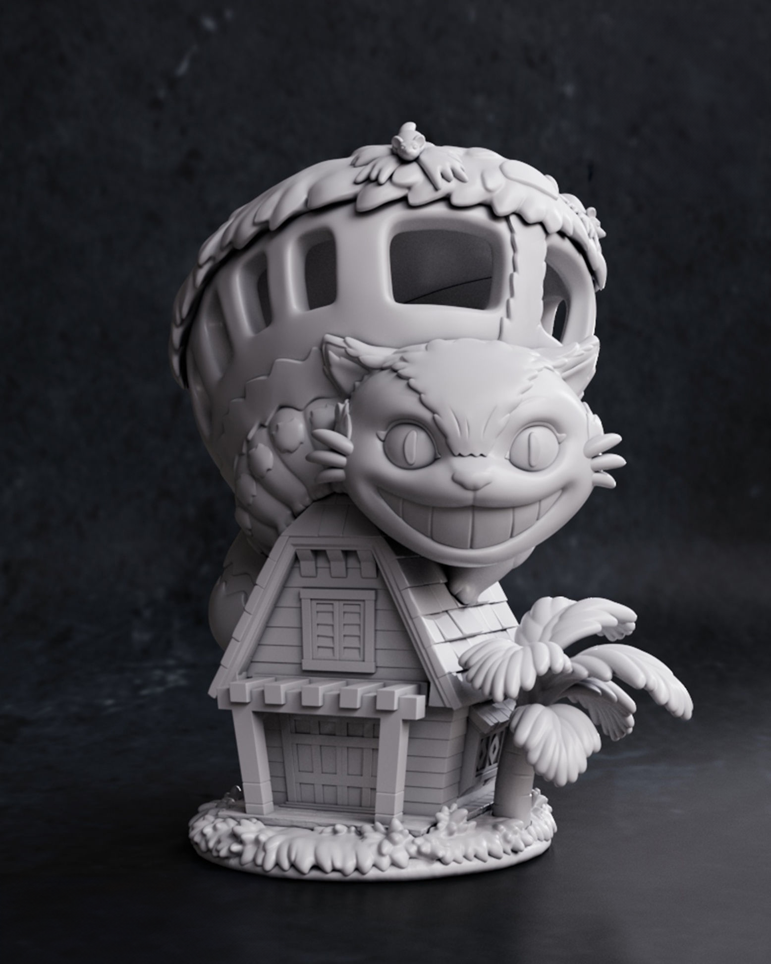 figurine à peindre chat bus mon voisin Totoro Manga anime studio Ghibli