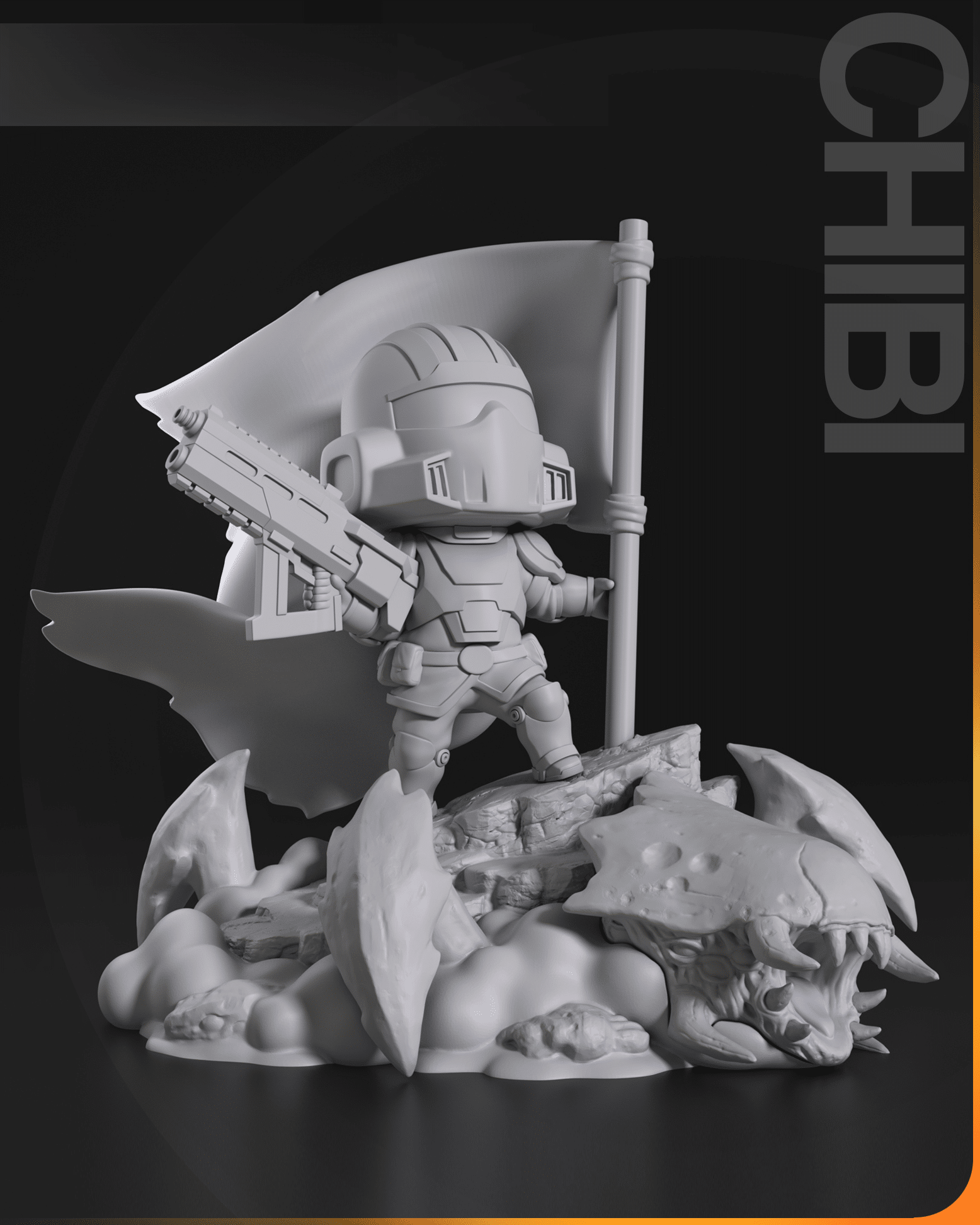 Figurine Helldiver à peindre – Le Moddeur