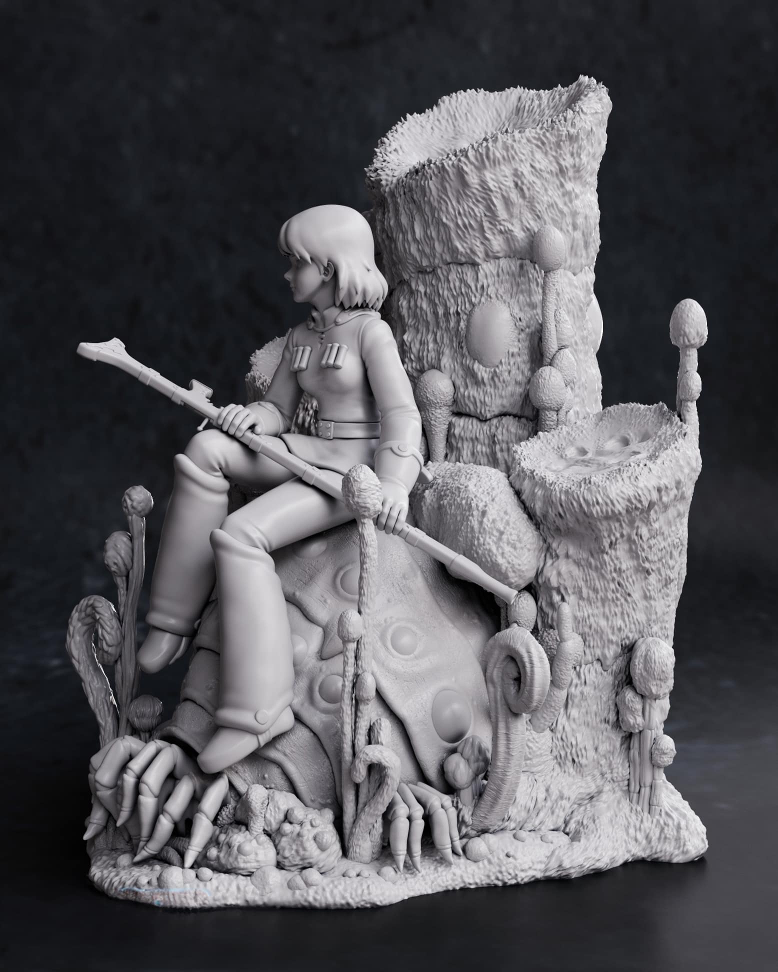 figurine à peindre nausicaa la vallee du vent ghibli manga anime film