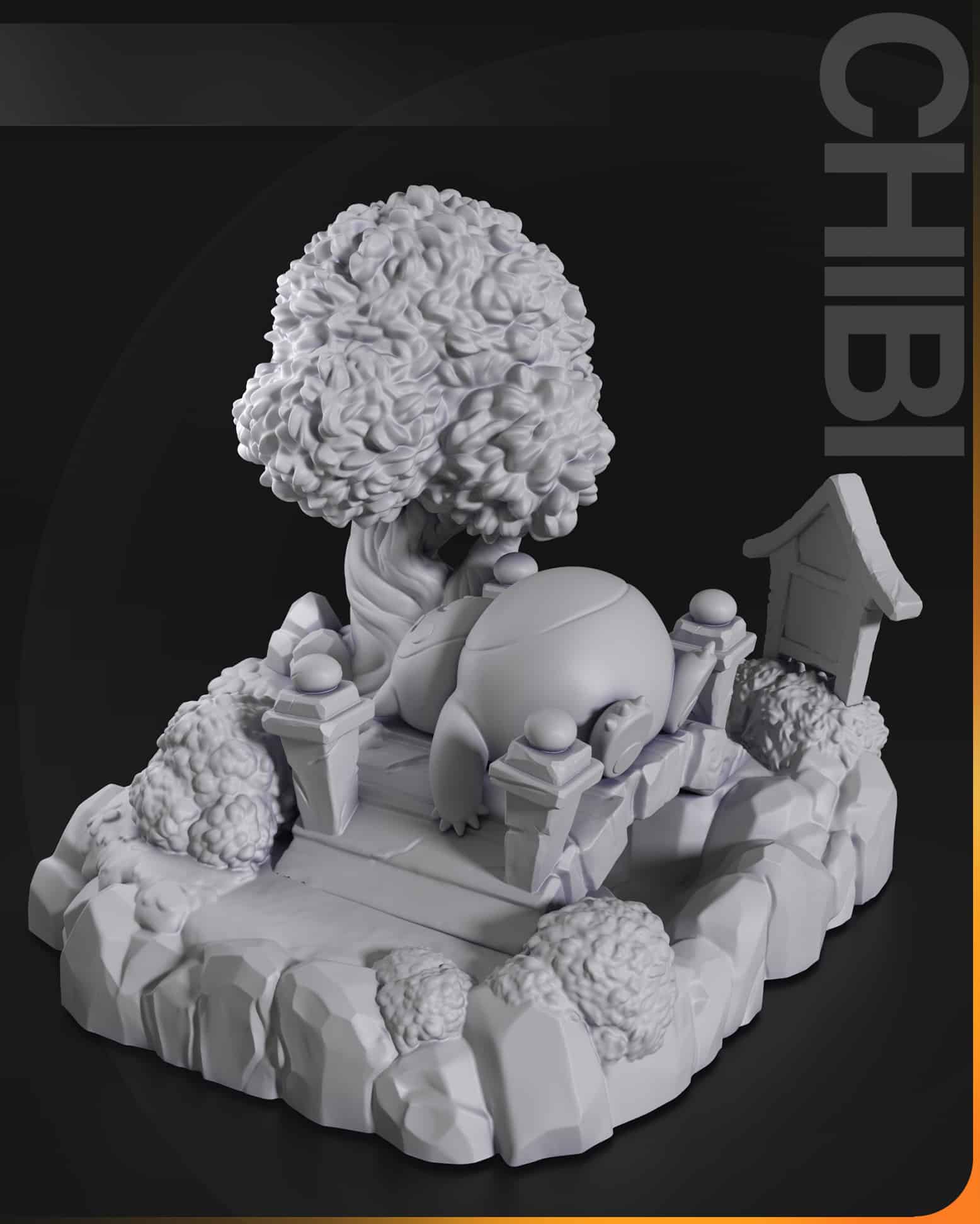Figurine à peindre Ronflex Pokémon jeux vidéo animé
