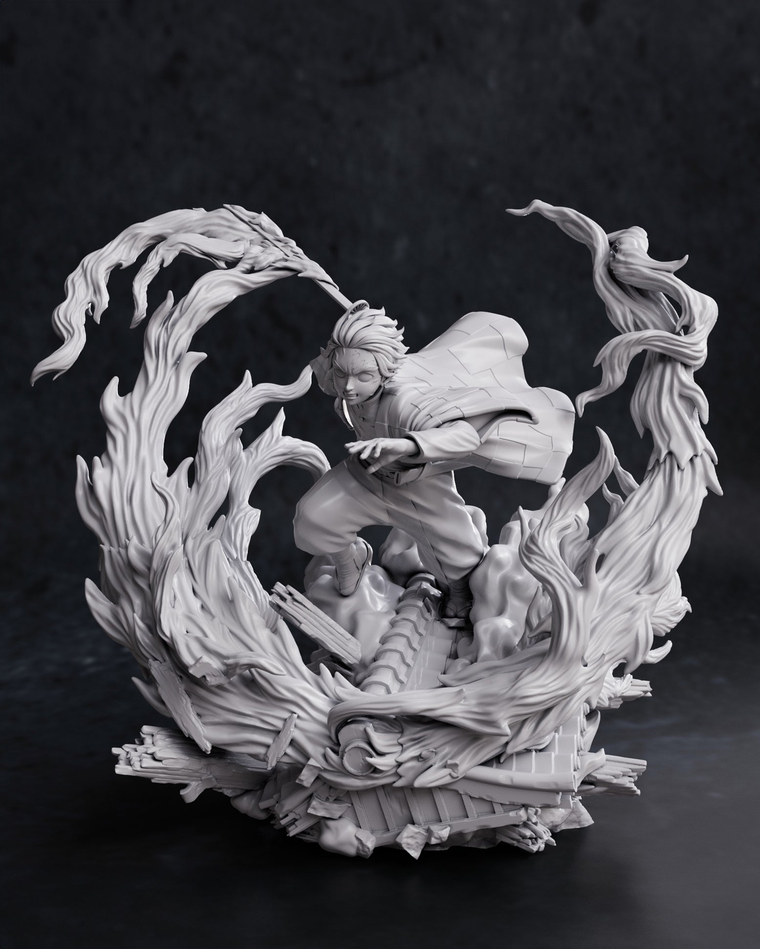 Figurine à peindre Tanjiro Demon Slayer animé Manga