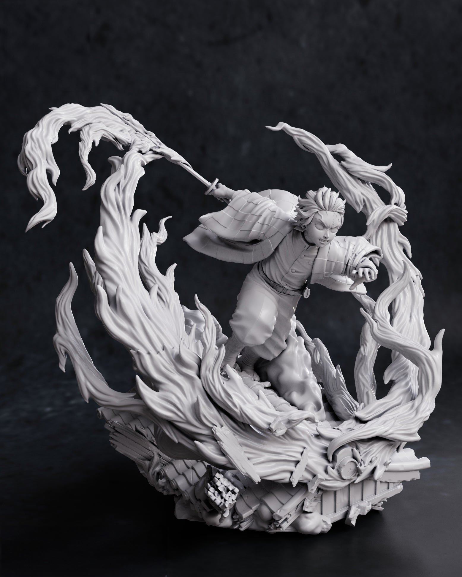 Figurine à peindre Tanjiro Demon Slayer animé Manga