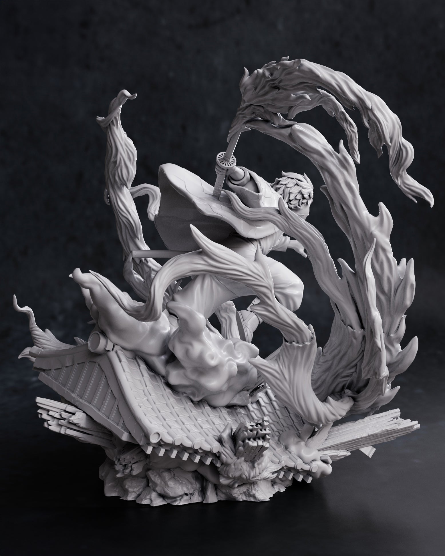 Figurine à peindre Tanjiro Demon Slayer animé Manga