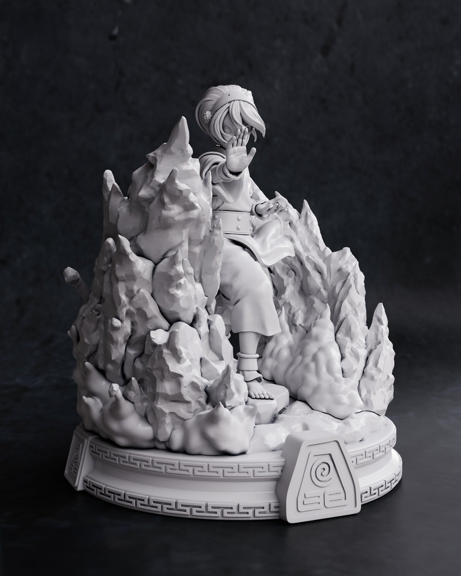 Figurine à peindre Toph Avatar le dernier maitre de l'air animé Manga