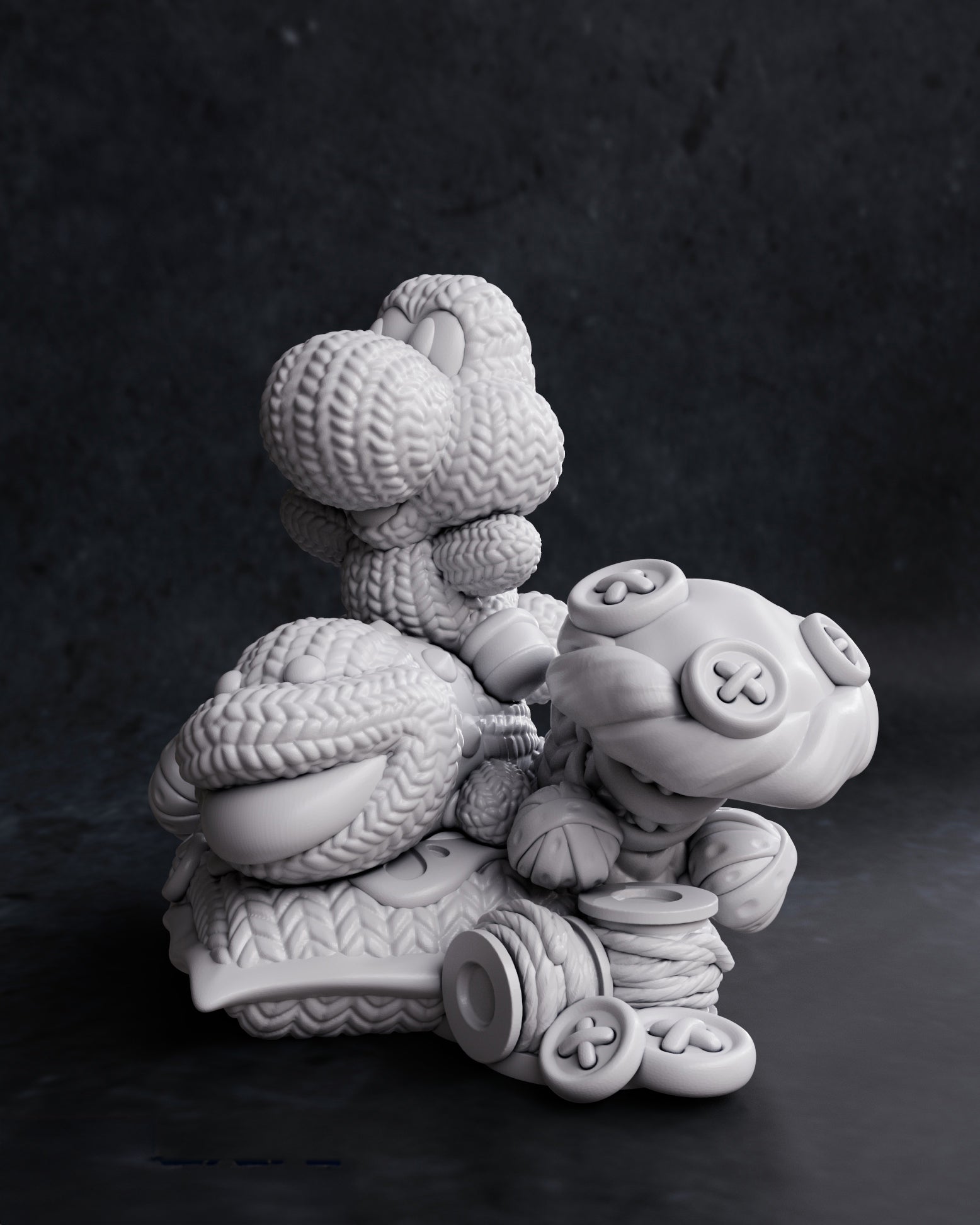 Figurine à peindre Yoshi Mario Bros animé Manga jeux vidéo Film