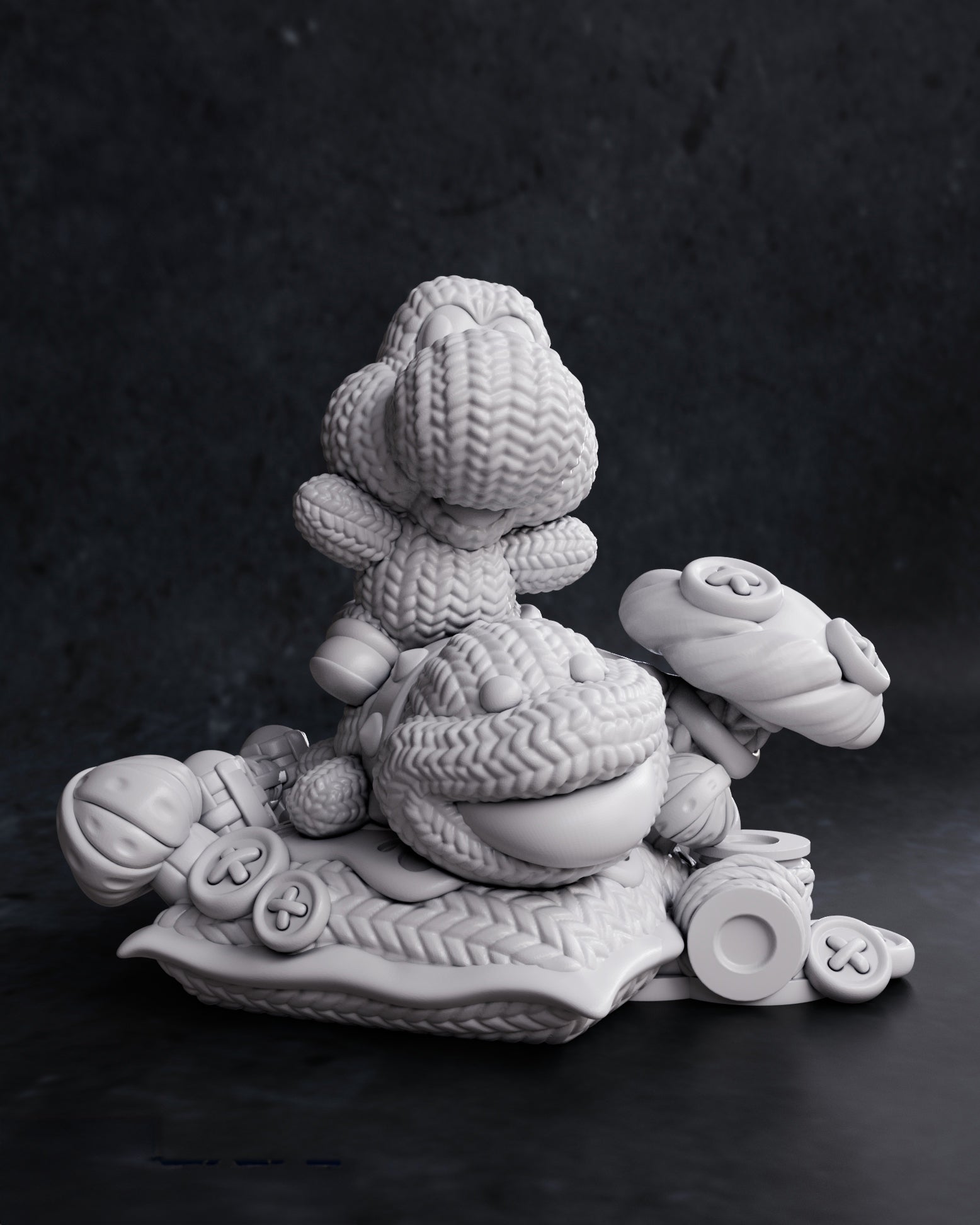 Figurine à peindre Yoshi Mario Bros animé Manga jeux vidéo Film