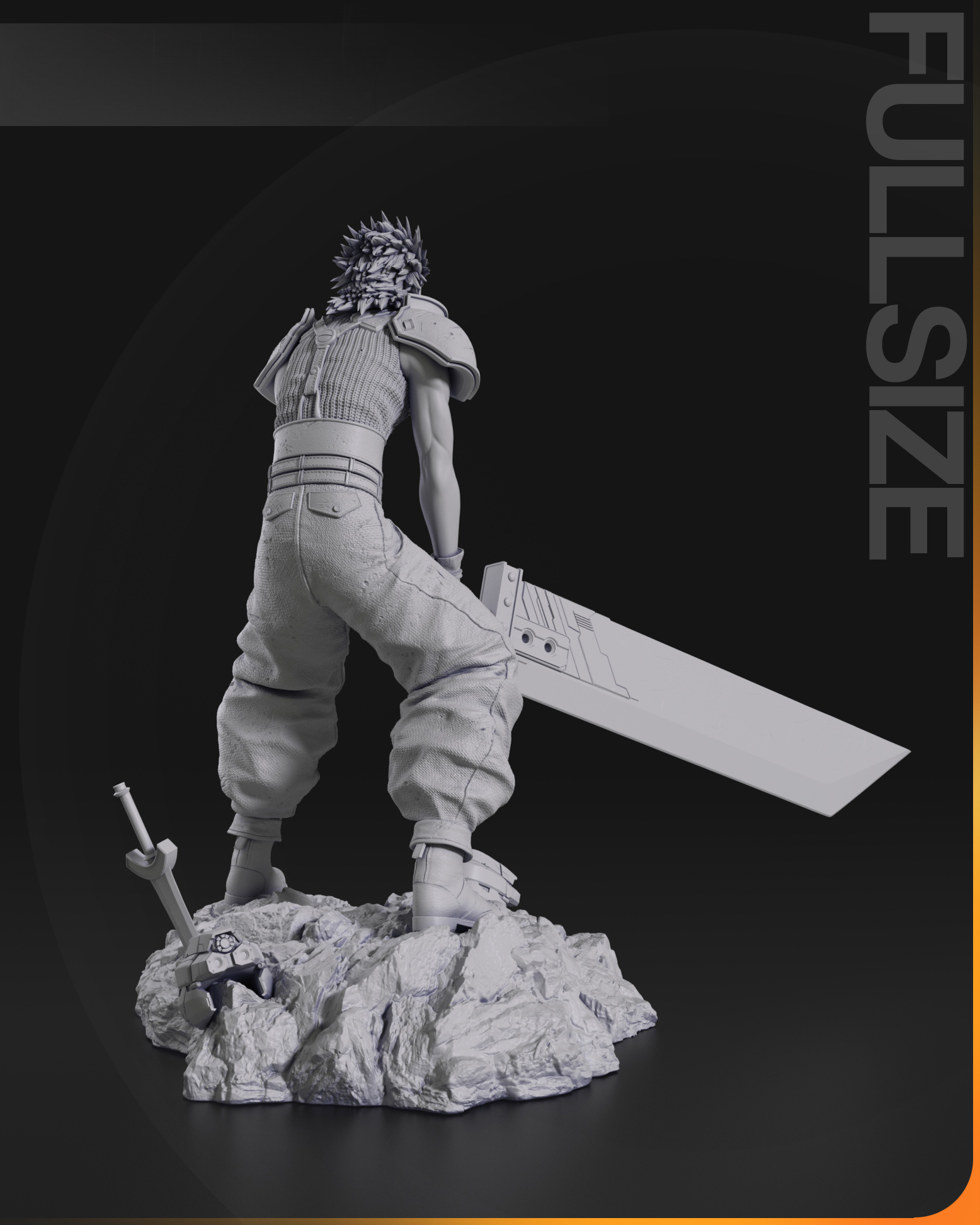 figurine a peindre zackfair final fantasy jeux vidéo (4)