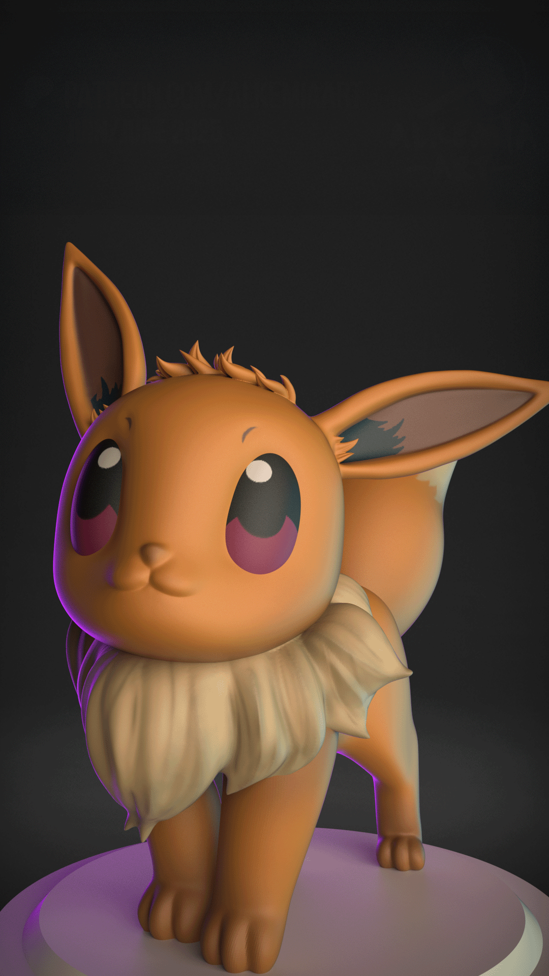 Figurine Évoli à peindre figurine pokemon a peindre anime manga jeux videov