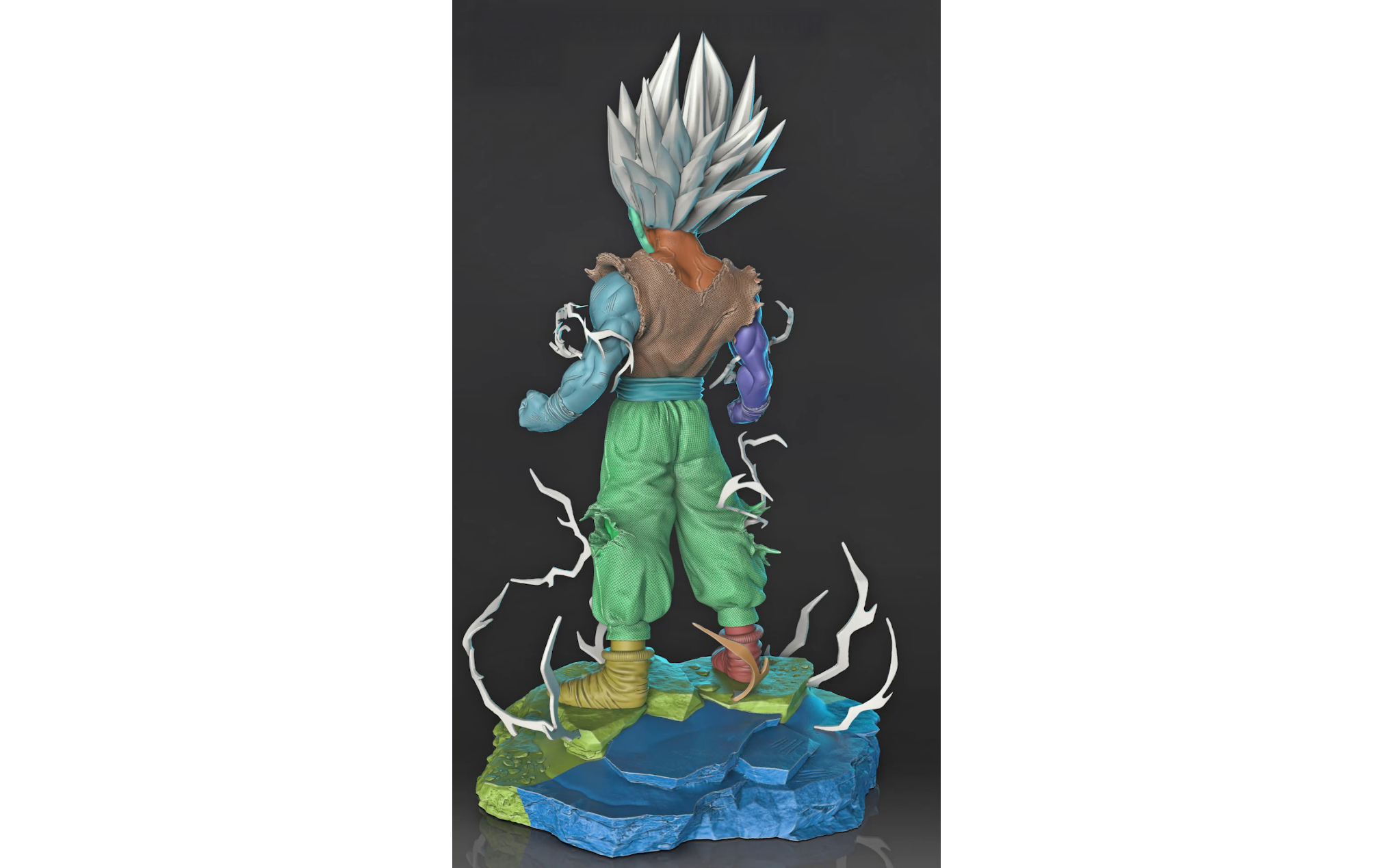 Figurine Gohan SSJ2 a peindre figurine Dragon ball DBZ gohan super saiyan 2 anime manga