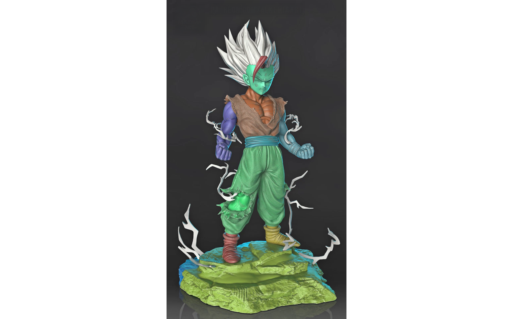 Figurine Gohan SSJ2 a peindre figurine Dragon ball DBZ gohan super saiyan 2 anime manga