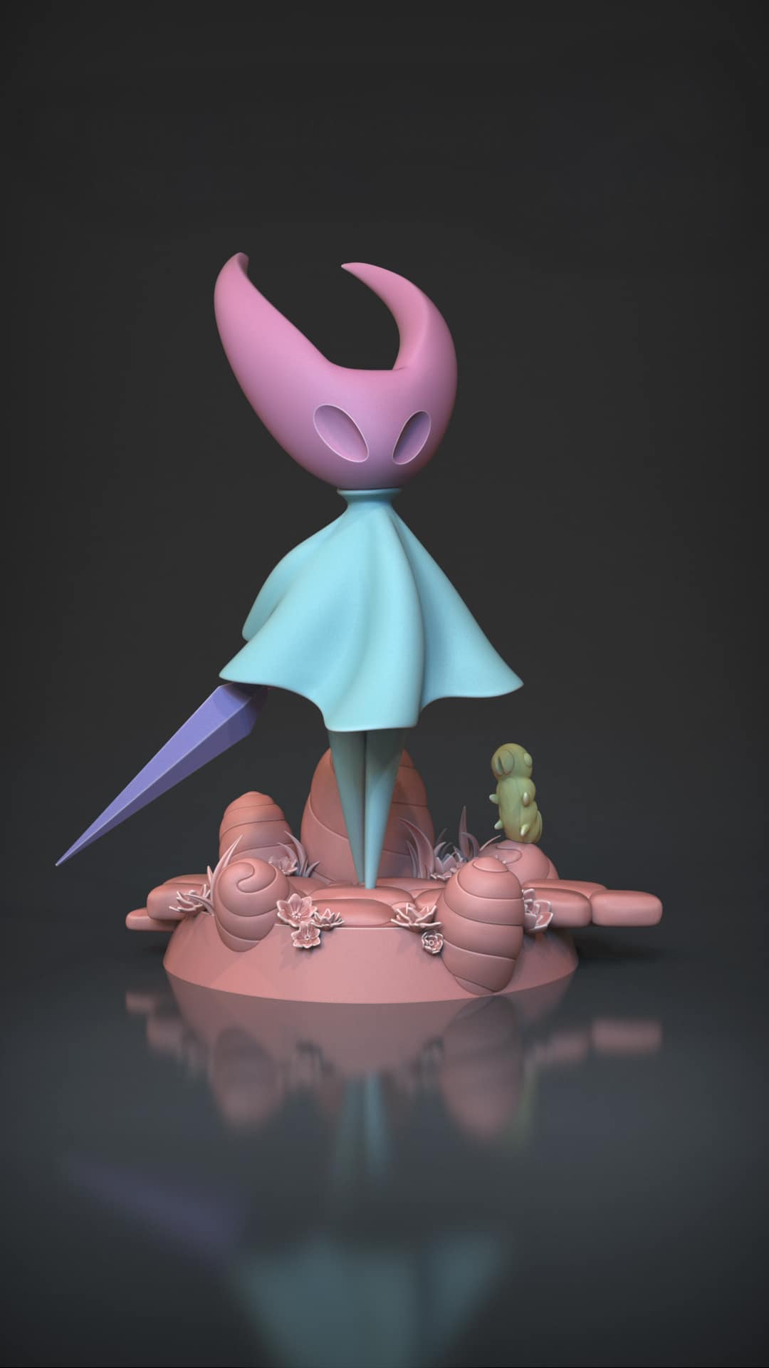 Figurine Hornet a peindre figurine jeux video figurine hollow knight jeux video indie game