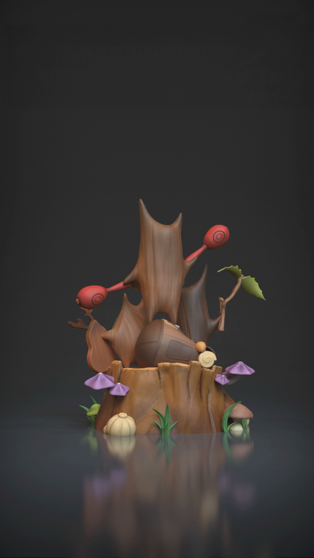 Figurine Korugu a peindre figurine zelda a peindre figurine jeux video noix korugu arbre mojo