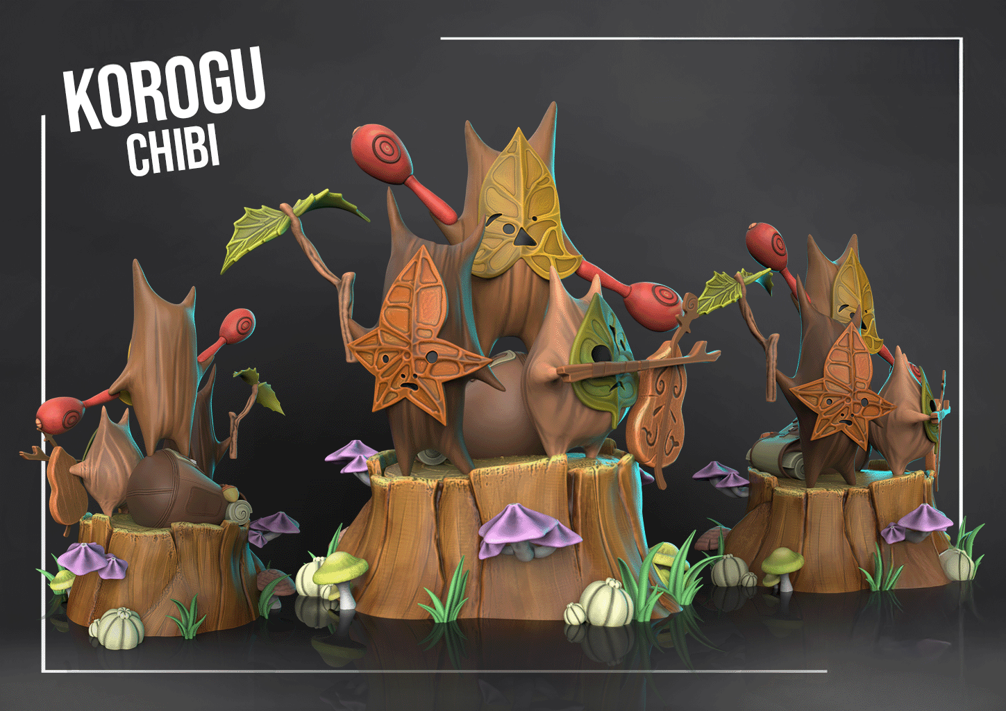 Figurine Korugu a peindre figurine zelda a peindre figurine jeux video noix korugu arbre mojo