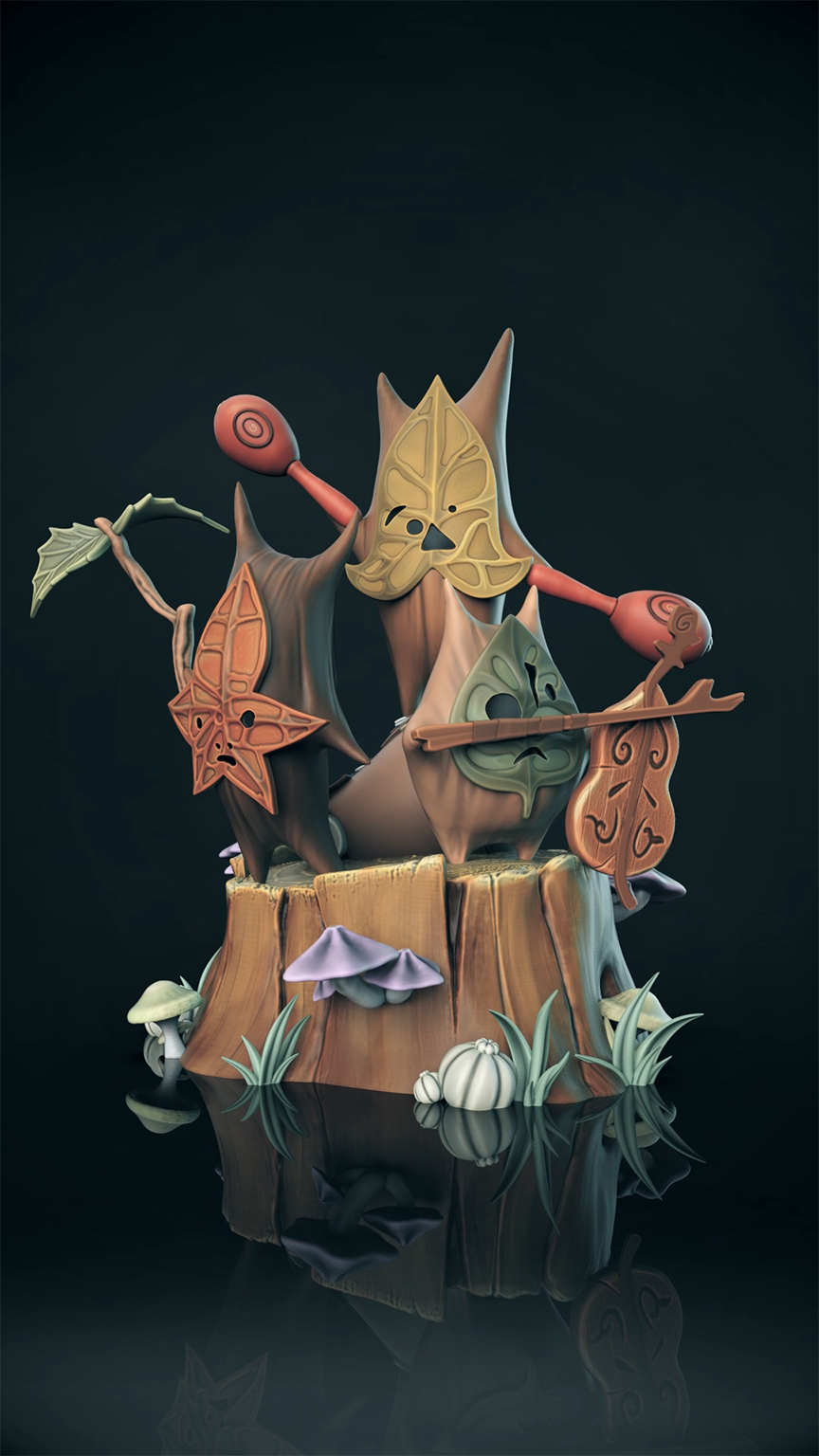 Figurine Korugu a peindre figurine zelda a peindre figurine jeux video noix korugu arbre mojo