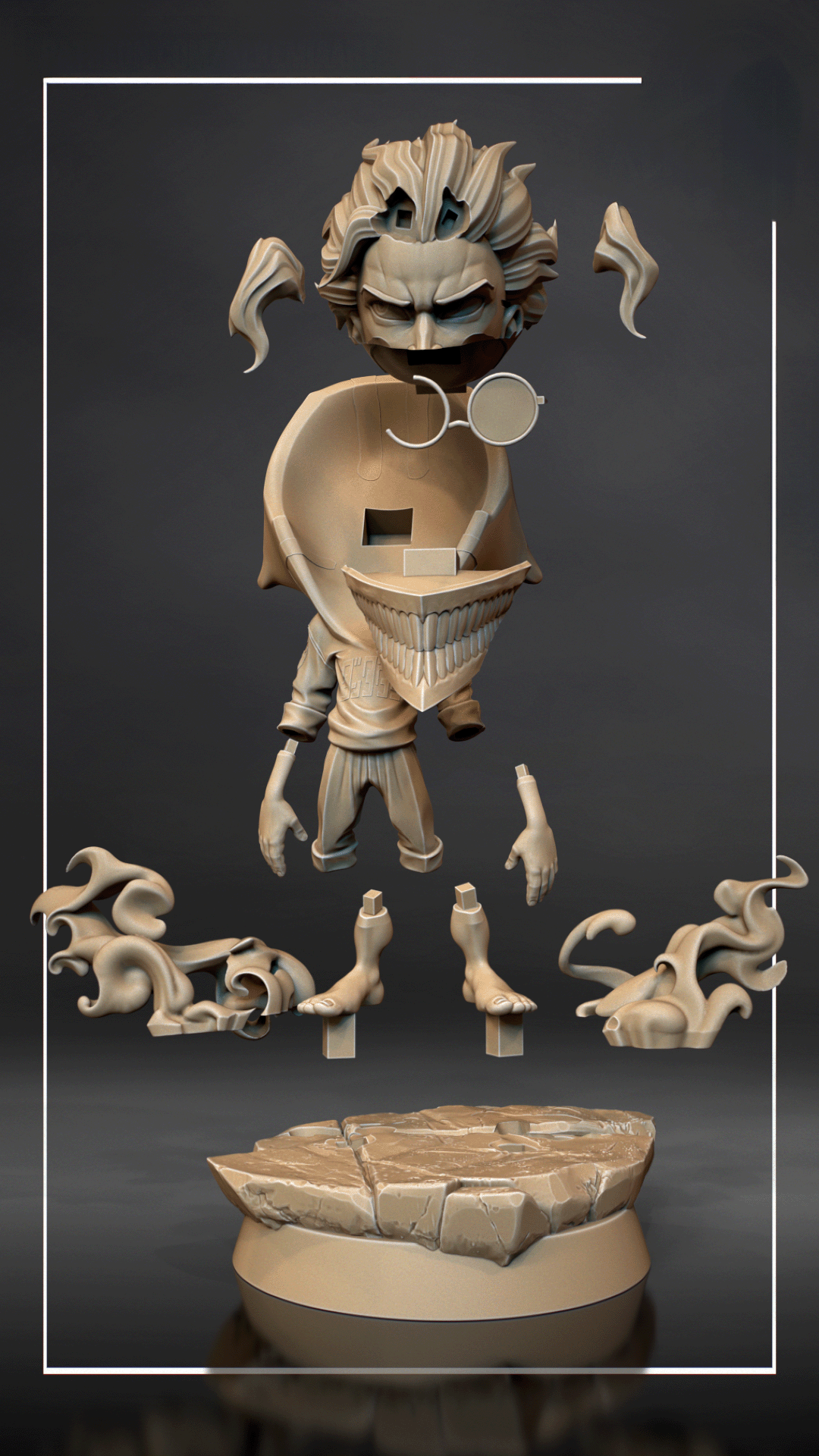 Figurine Okarun a peindre Figurine Dandadan a peindre anime netflix manga