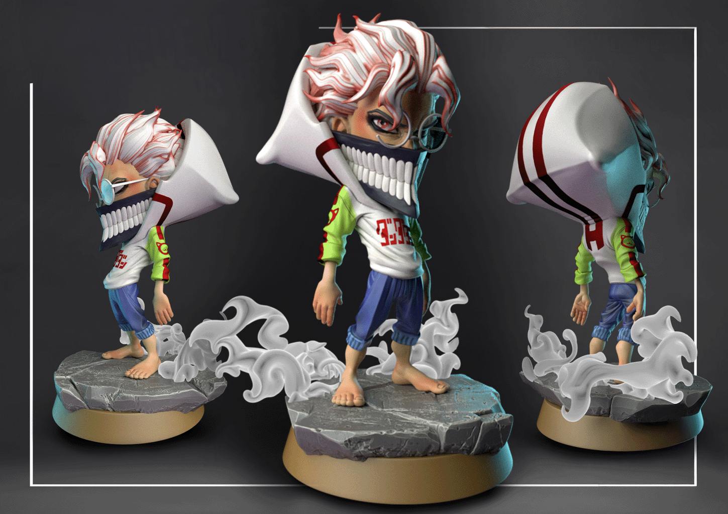 Figurine Okarun a peindre Figurine Dandadan a peindre anime netflix manga