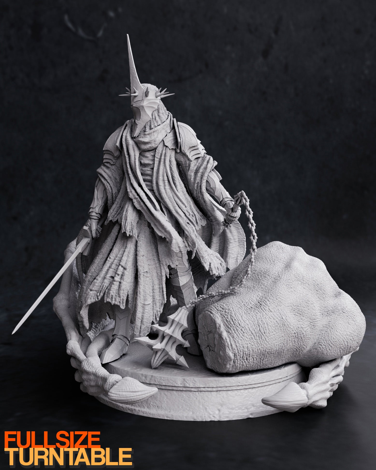 Figurine Roi-Sorcier d'Angmar a peindre Figurine Nazgûl a peindre seigneur des anneaux Lord of the ring films J.R.R Tolkien