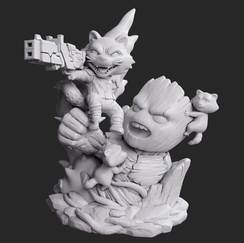 figurine à peindre groot