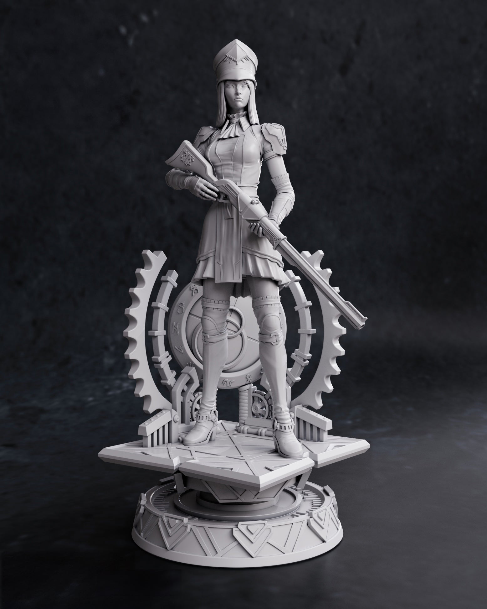 Figurine à peindre Caitlyn 18 cm Arcane