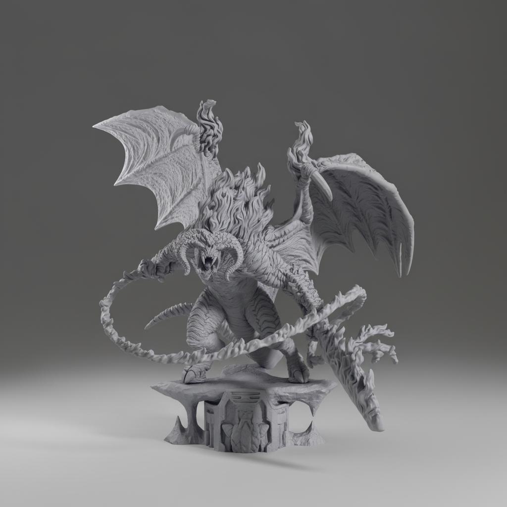 Figurine Balrog du Seigneur des Anneaux à peindre cinema J.R.R Tolkien 