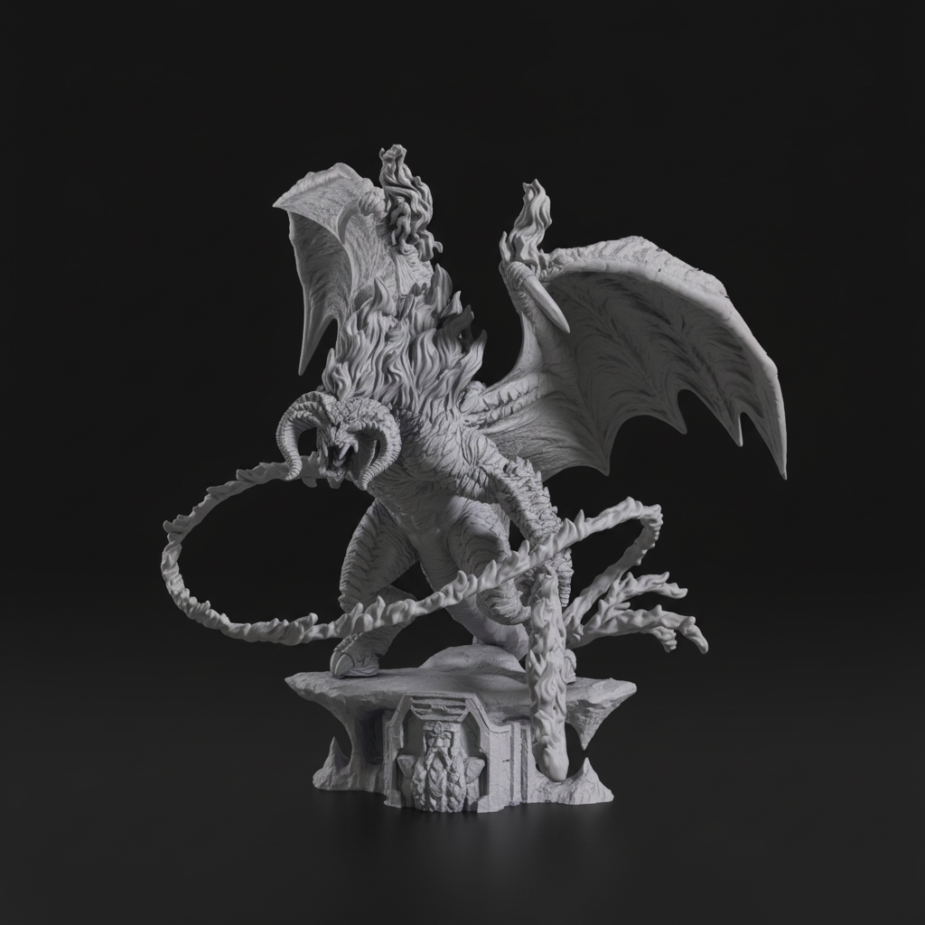 Figurine Balrog du Seigneur des Anneaux à peindre cinema J.R.R Tolkien 