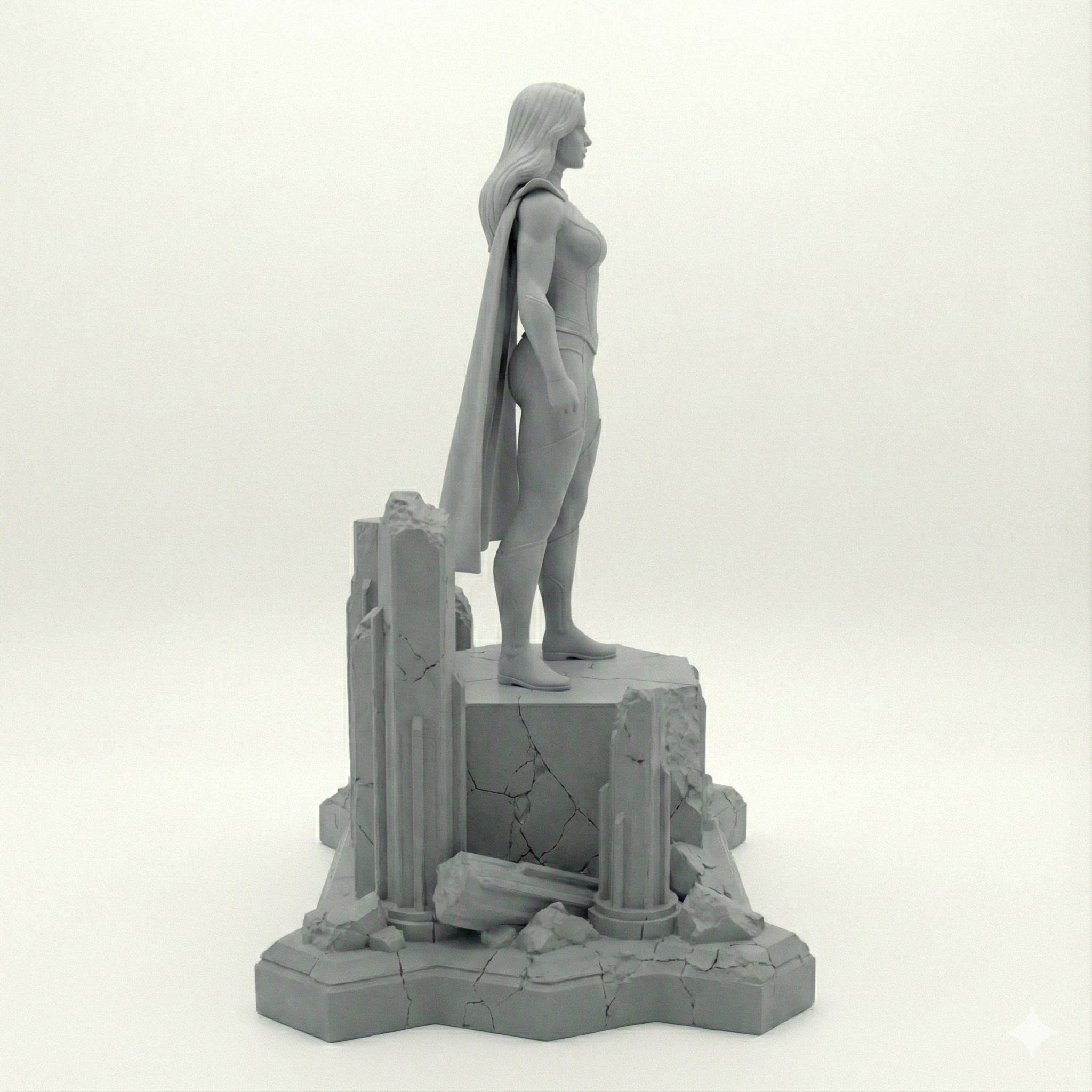 Figurine Blonde Blazer a peindre Figurine Dispatch Jeux vidéo Steam 