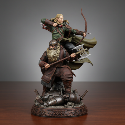 Figurine Gimli et Legolas à peindre