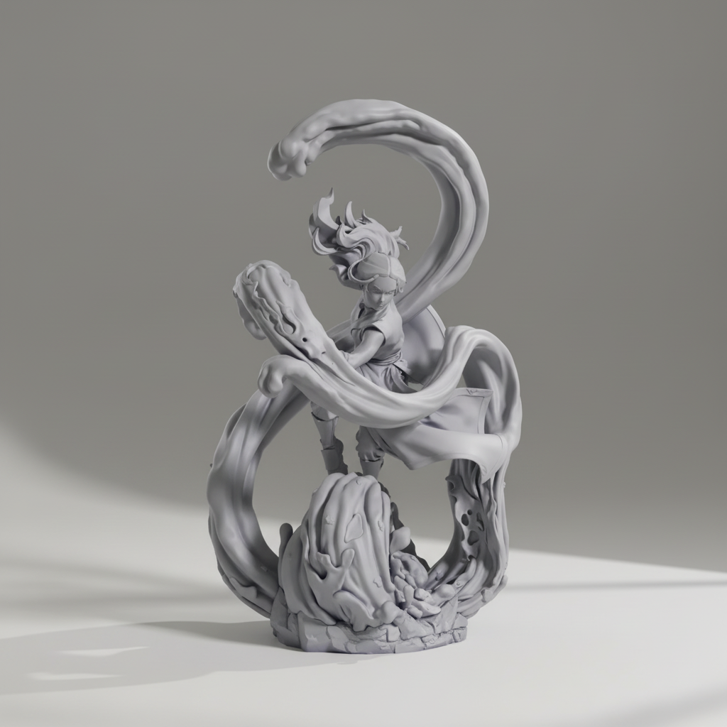 Figurine Katara à peindre Figurine avatar le dernier maitre de l'air figurine anime manga