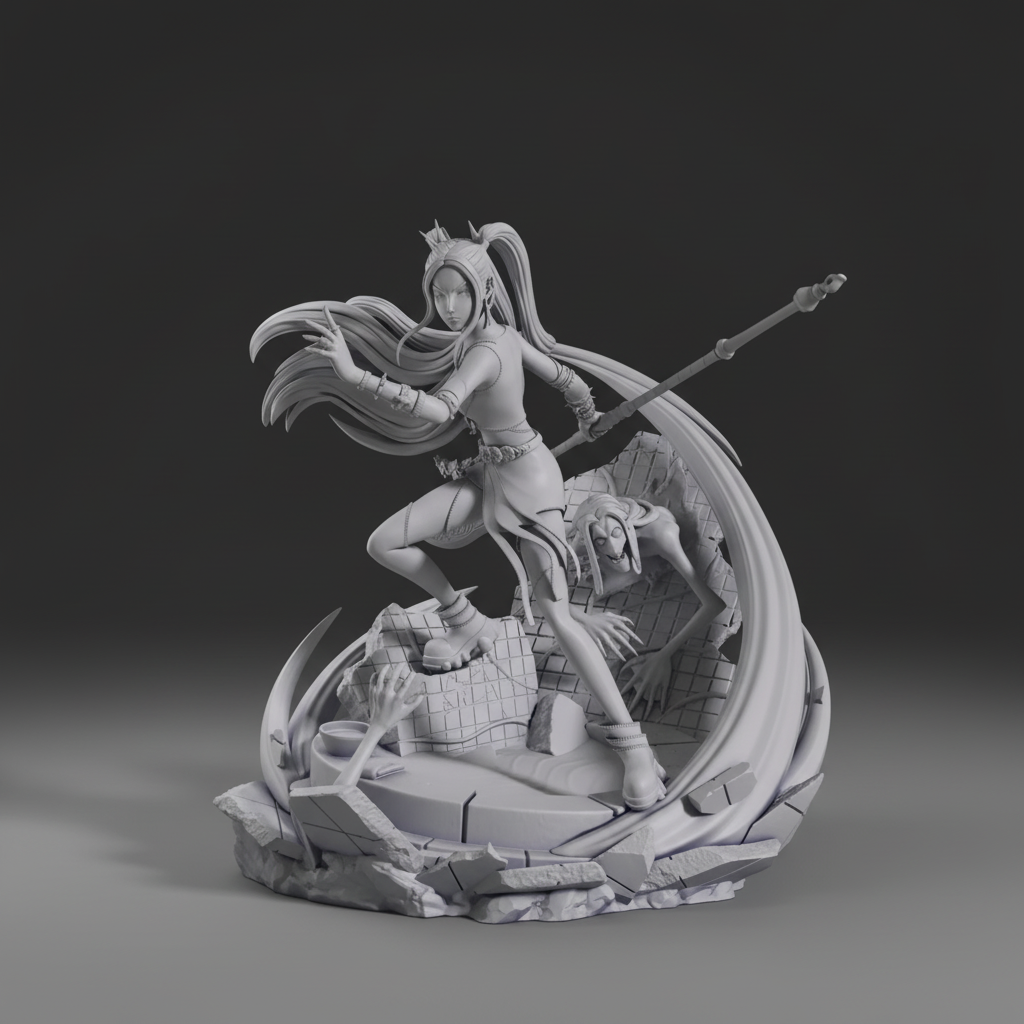 Figurine Mira Kpop Demon Hunters à peindre Figurine Kpop Demon Hunters anime manga Netflix