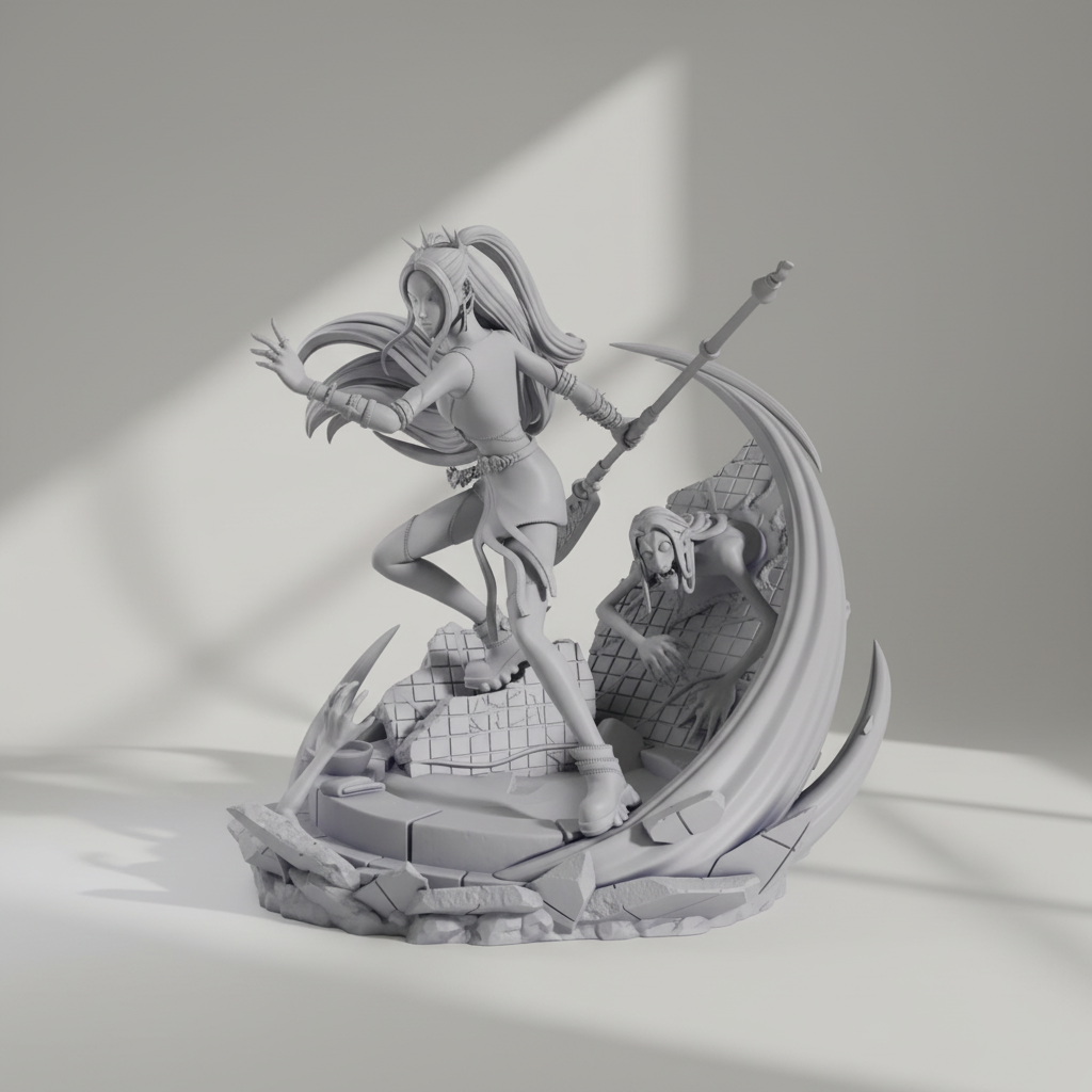 Figurine Mira Kpop Demon Hunters à peindre Figurine Kpop Demon Hunters anime manga Netflix