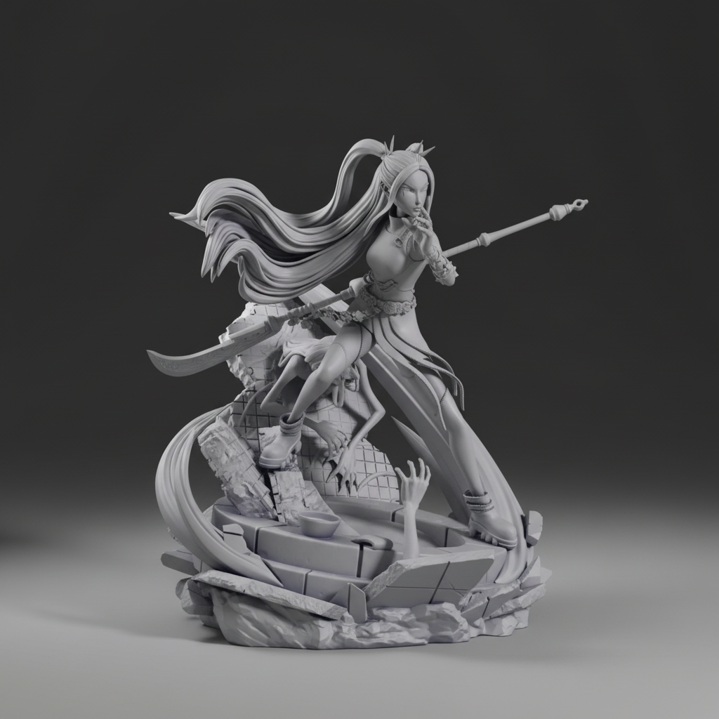 Figurine Mira Kpop Demon Hunters à peindre Figurine Kpop Demon Hunters anime manga Netflix