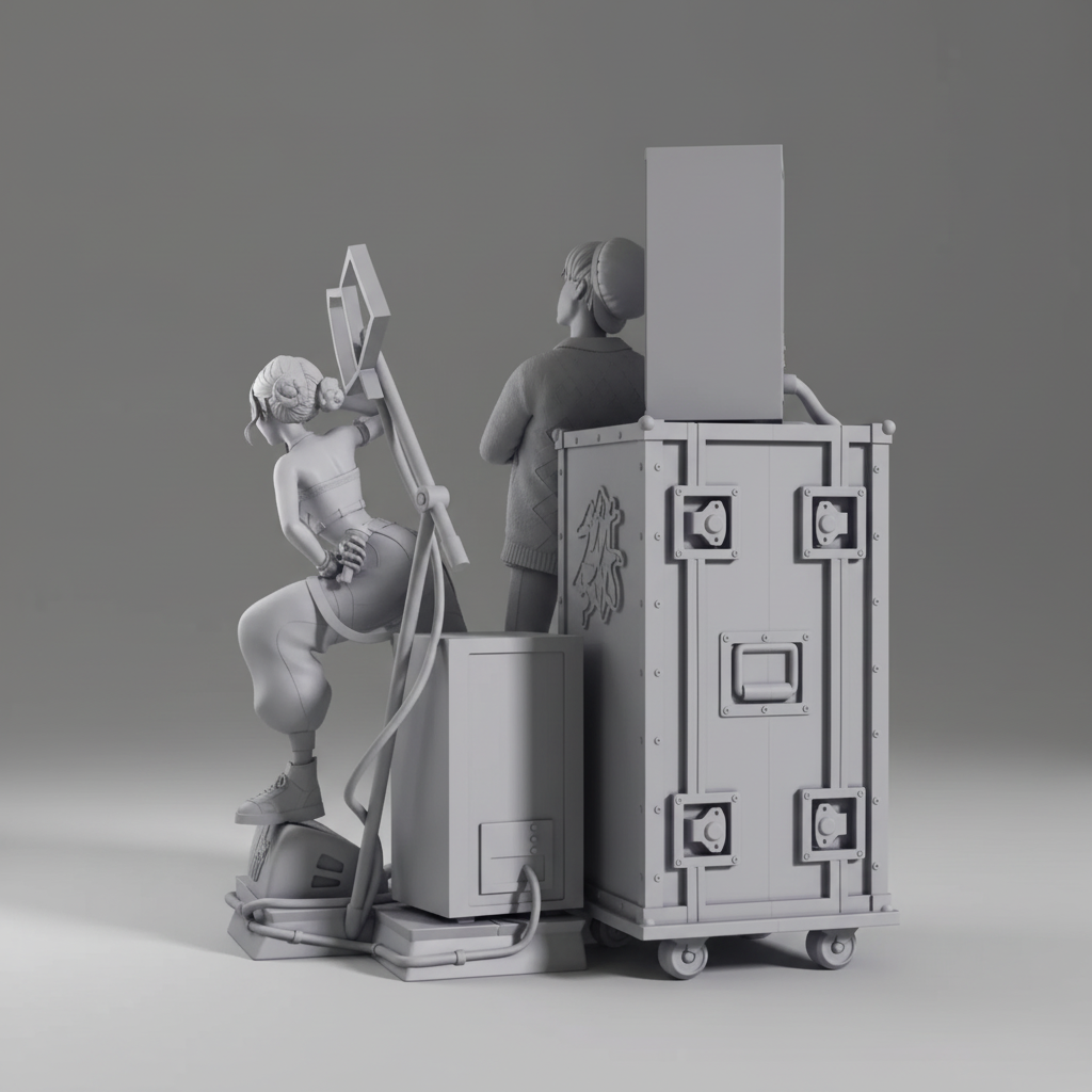 Figurine Zoey et Baby Saja à peindre Figurine Kpop Demon Hunters Figurine Anime Netflix