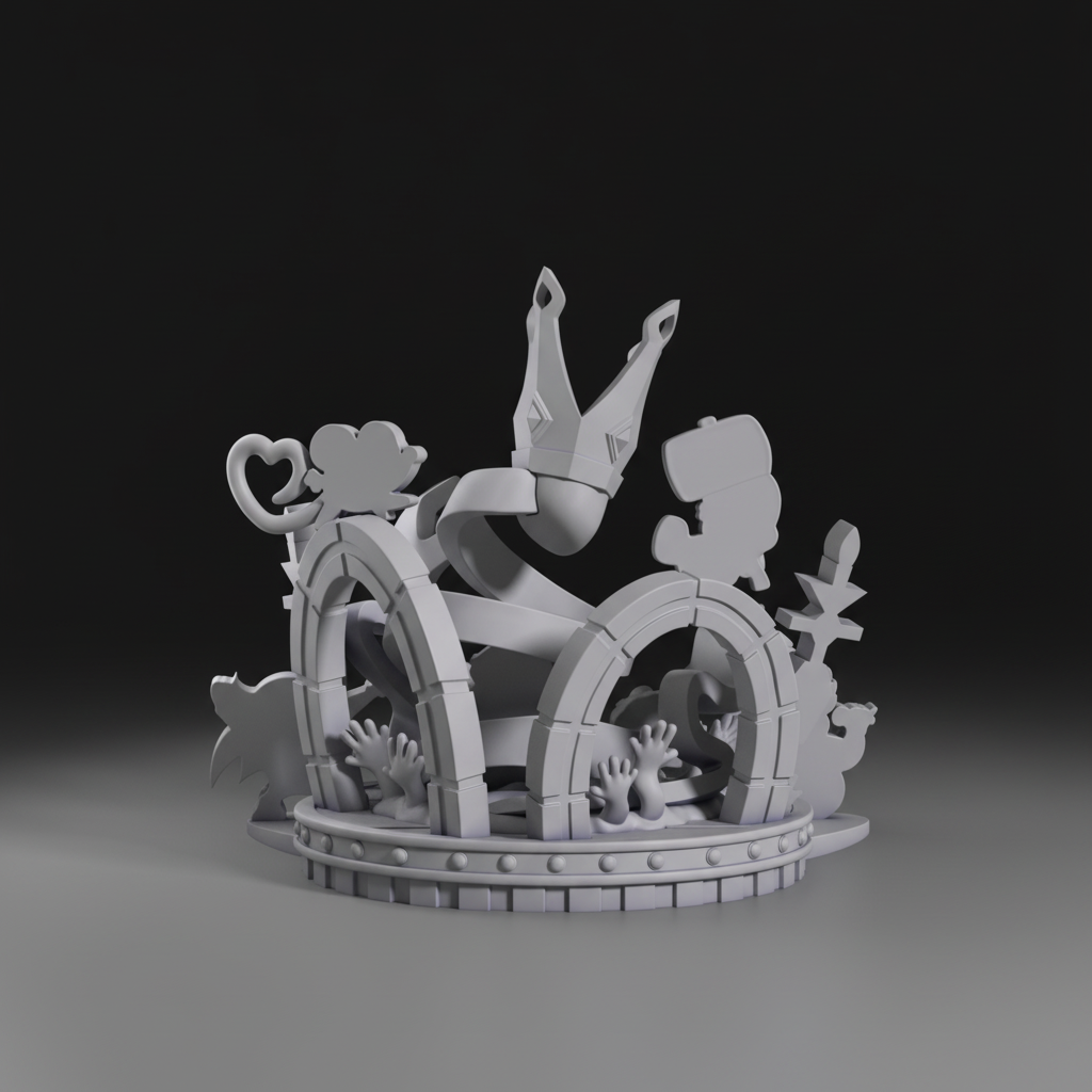 Diorama Chibi Super Mario Odyssey à peindre