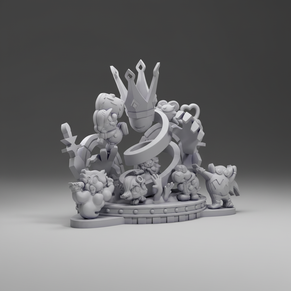 Diorama Chibi Super Mario Odyssey à peindre