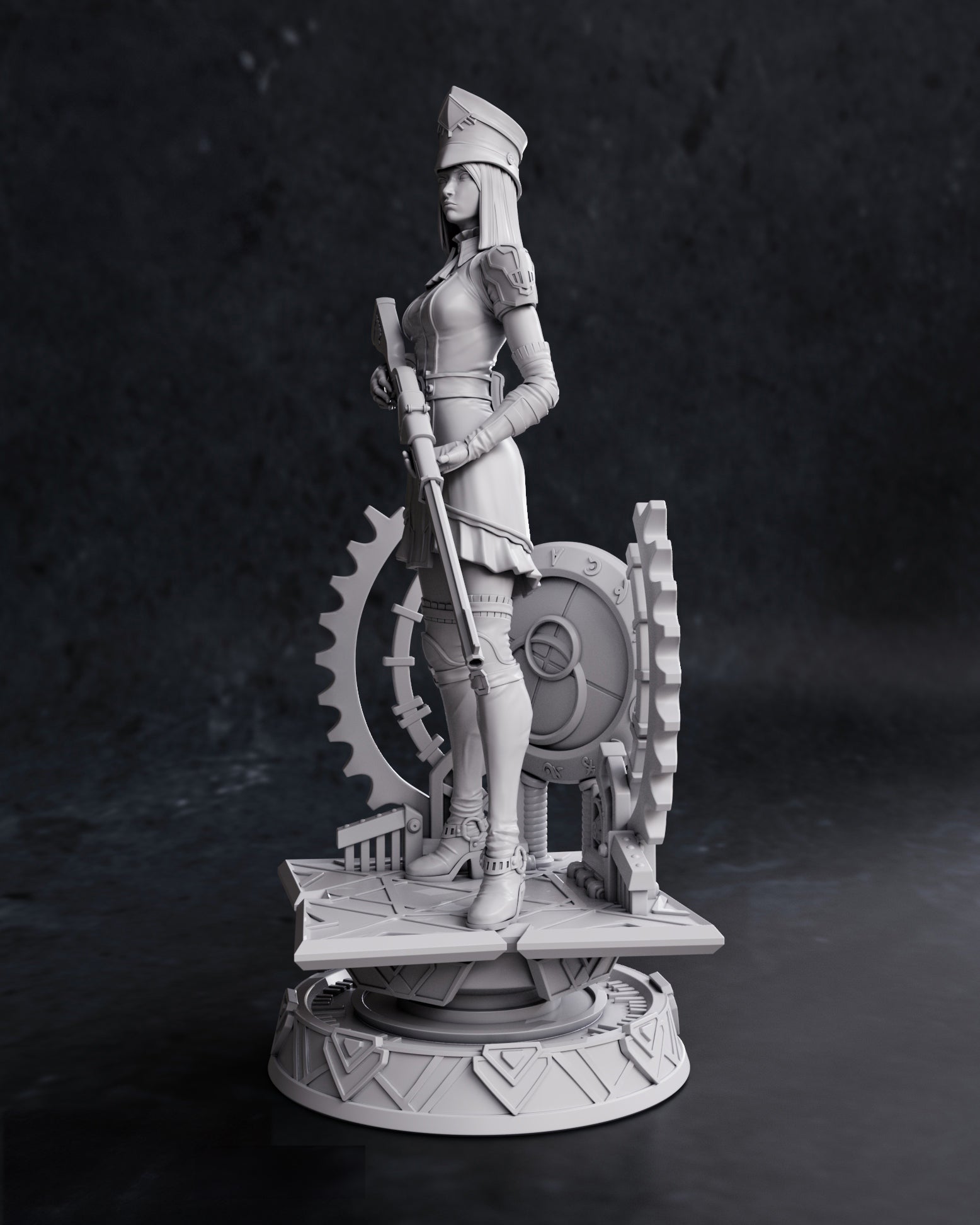 Figurine à peindre Caitlyn Arcane Netflix League Of Legend manga anime