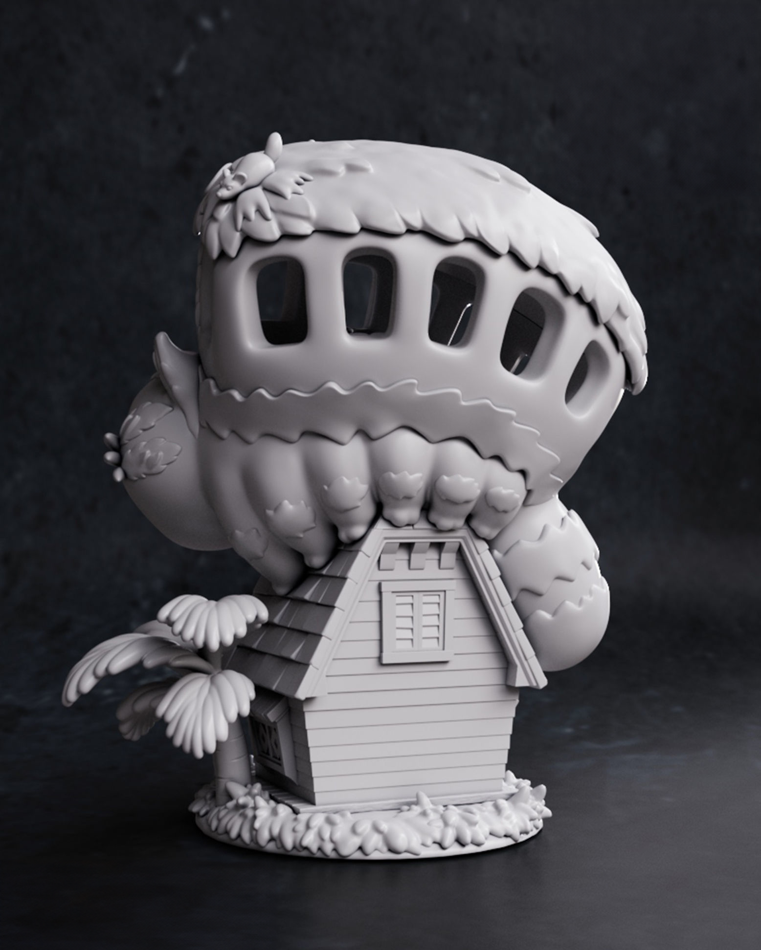 figurine à peindre chat bus mon voisin Totoro Manga anime studio Ghibli