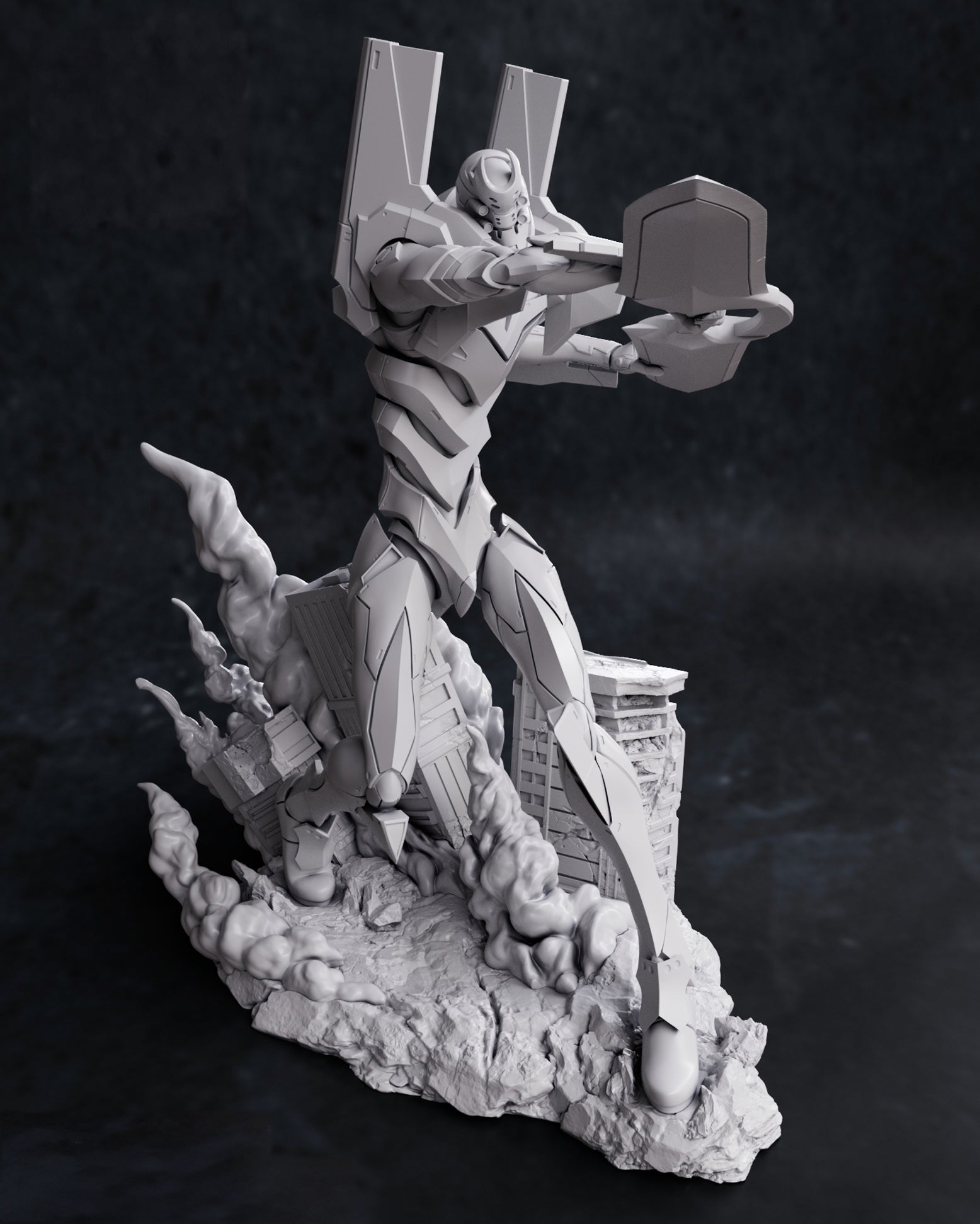 Figurine à peindre EVA 2 Evangelion Manga Anime Film Retro
