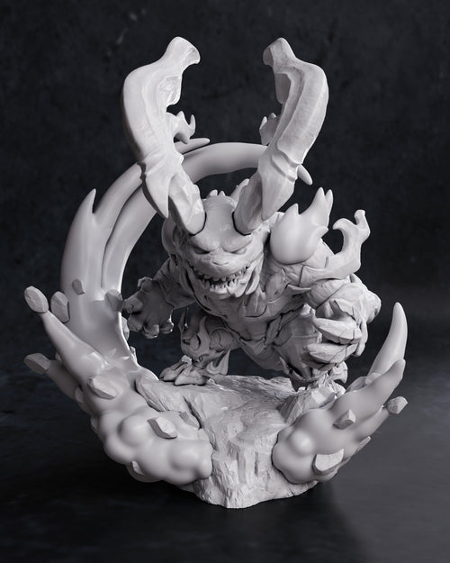 Figurine à peindre Ifrit Final Fantasy 7 jeux vidéo