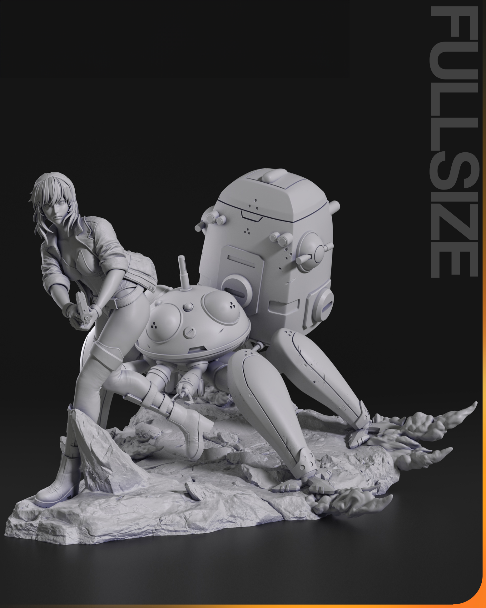 Figurine à peindre Motoko Ghost in the shell manga anime Film