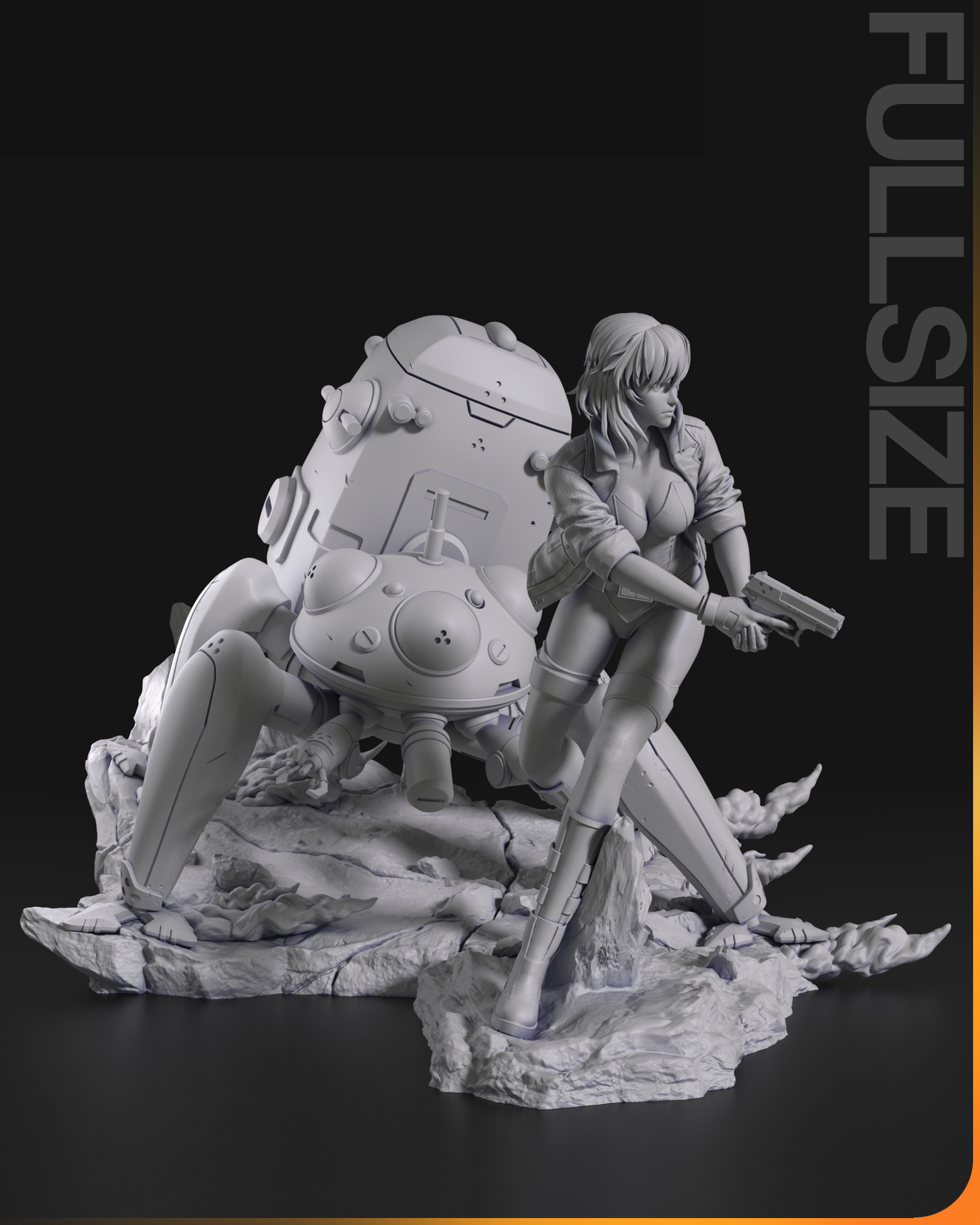 Figurine à peindre Motoko Ghost in the shell manga anime Film
