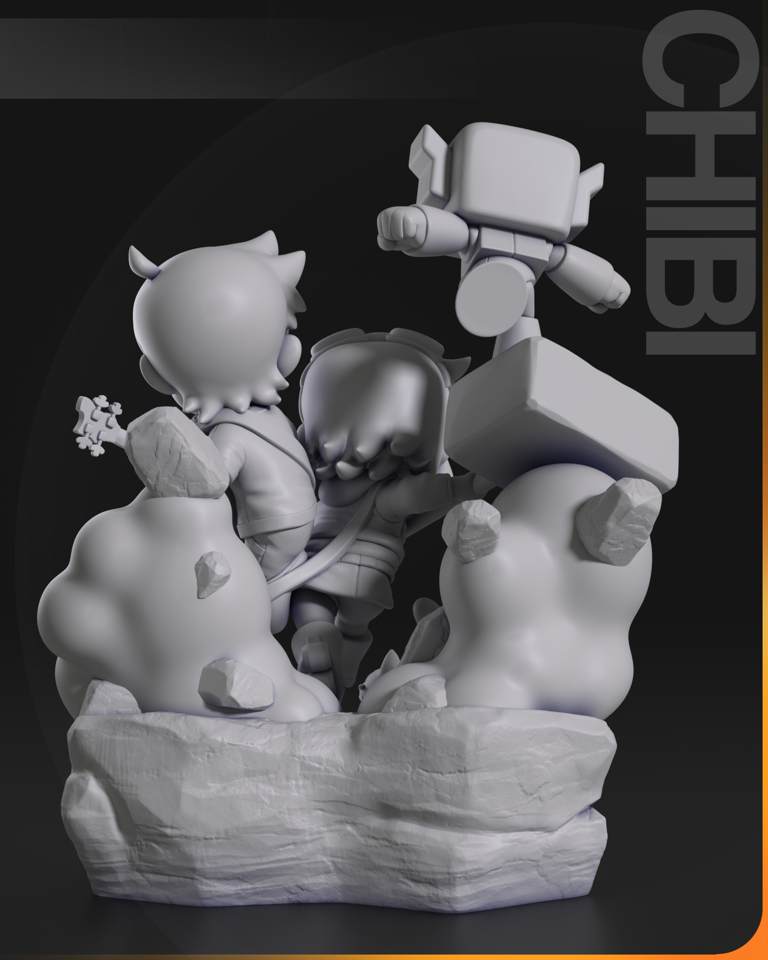 Figurine à peindre Ramona et Scott Pilgrim Anime Comics Netflix Serie