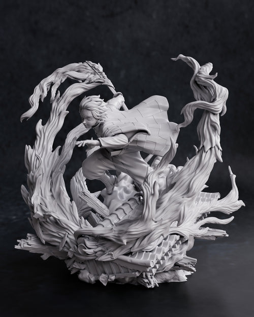Figurine à peindre Tanjiro Demon Slayer animé Manga