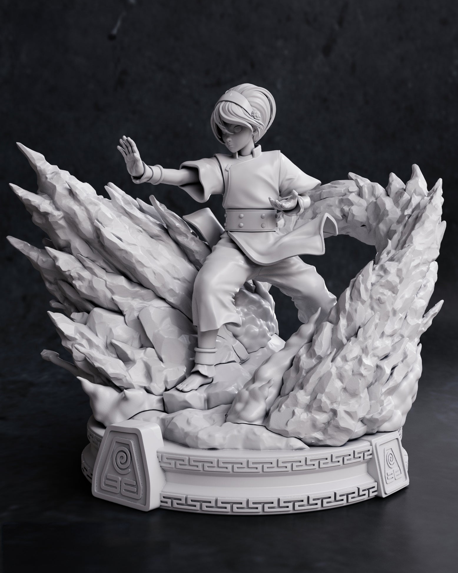 Figurine à peindre Toph Avatar le dernier maitre de l'air animé Manga