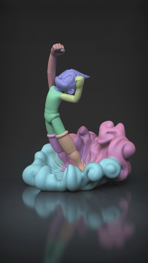 Figurine astroboy a peindre anime manga astroboy pluto chilhood anime retro