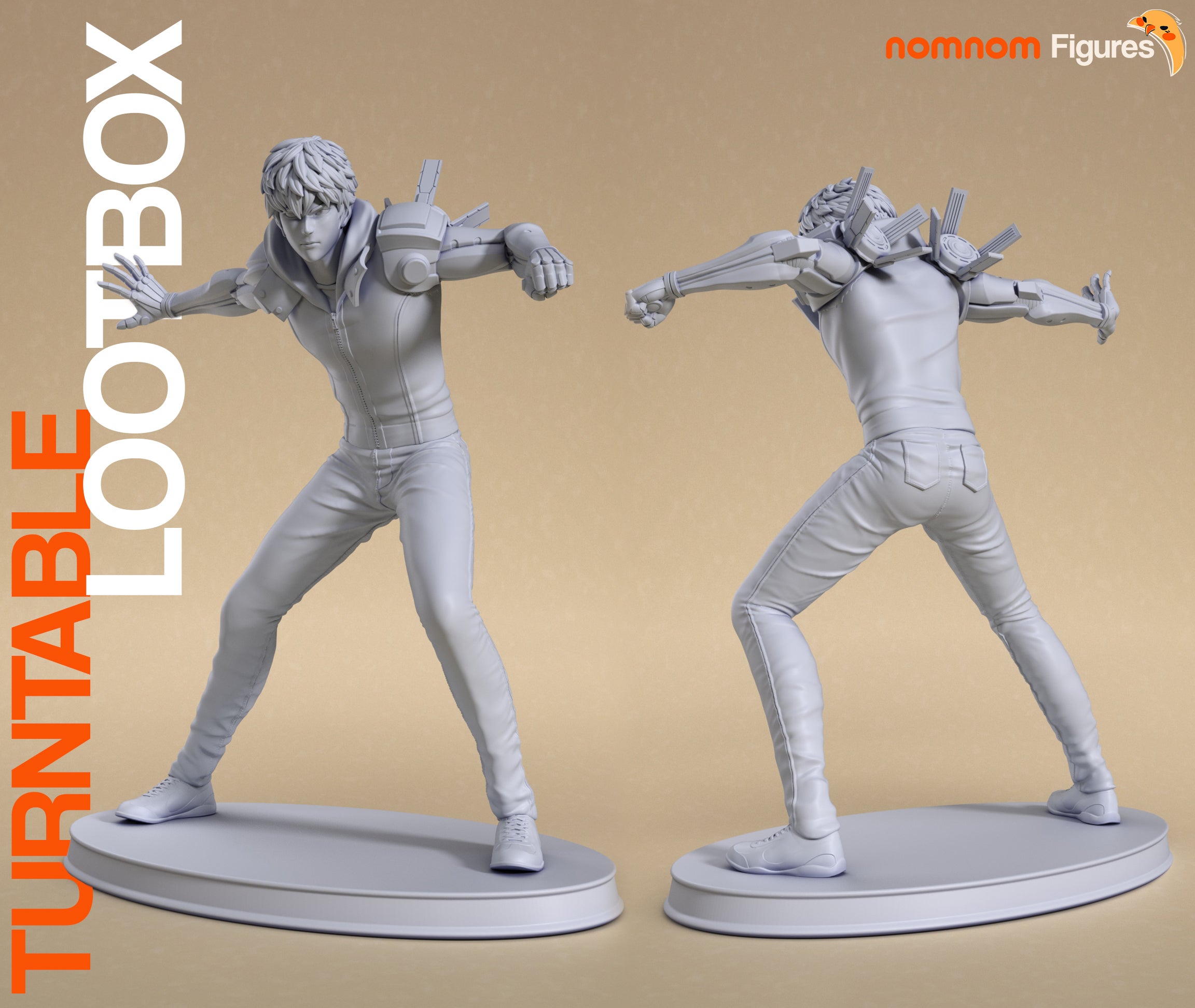 Figurine Genos One Punch Man a peindre Anime Manga