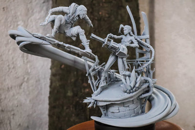 Figurine Jinx et Ekko à peindre