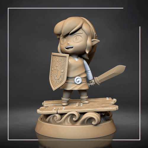 Figurine Link a peindre figurine the legend of zelda Chibi a peindre Nintendo jeux video