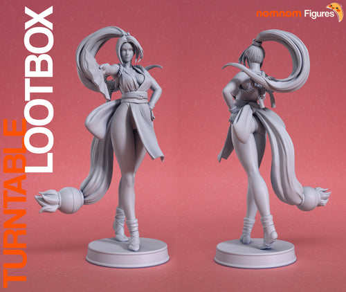 Figurine Mai shiranui Street Fighter 6 a peindre the king of fighters Fatal fury street fight combat jeux video retro
